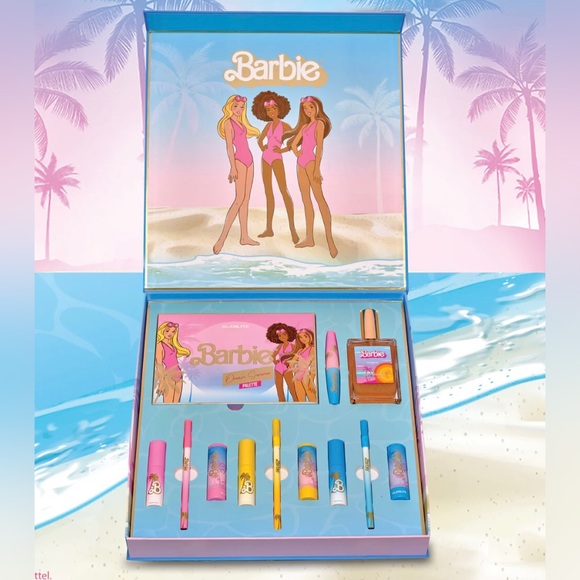 💖NIB💖 BARBIE™ X GLAMLITE PR BOX Cosmetics Makeup Gift Set - Picture 3 of 17